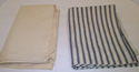 Vintage 1 Blue Striped Ticking Fabric Pillowcase &