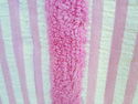 Vintage Bates Pink & White Seersucker Fabric w/Che