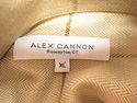 Alex Cannon Mens Shirt XL Khaki Brown Herringbone 