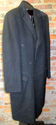 Mens Sz 46 Black Cashmere Dress Coat Vintage Dhali