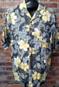 Hawaiian Silk Mens Shirt L Tommy Bahama Coconut Bu