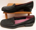 Womens Bandolino Shoes Size 8.5 Black Leather Flat