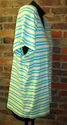 Cherokee Blue Green Striped V-Neck Top Sz XXL or 2