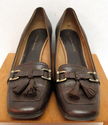 Womens Etienne Aigner Sz 8 Shoes Brown Leather/Liz