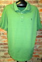 Mens Sz XL Green Golf Shirt Cotton w/Embroidered G