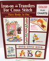 Color Iron On Transfers For Cross Stitch  3 Books 