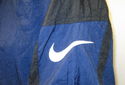 Mens L Nike Swoosh Windbreaker Jacket Coat Navy Wh