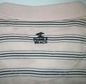 Mens XXL Golf Shirt Pink Navy Striped Pullover Peb