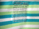 Cherokee Blue Green Striped V-Neck Top Sz XXL or 2