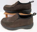 Womens Sz 6 B Lands End Slip On Brown Suede Loafer