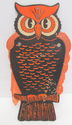 Vintage Halloween Owl Die Cut Honeycomb Paper Wing