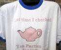 Mens Sz XL Anti Tea Party Democrat Political Satir