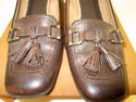 Womens Etienne Aigner Sz 8 Shoes Brown Leather/Liz