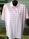 Mens XL Pink & Navy Blue Striped Shirt by American