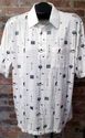 Vintage Mens Sz L Golf Shirt w/Novelty Print by Pa