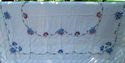 Vintage Embroidered Linen Tablecloth Beautiful Han