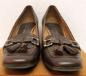 Womens Etienne Aigner Sz 8 Shoes Brown Leather/Liz