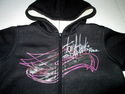 Tony Hawk Zip Hoodie Boys 7 Black Triple Signature