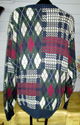 Vintage Mens Sz XL Sweater in Argyle Paid Pattern 