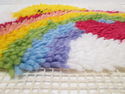 Latch Hook Pillow Top "Sunshine Rainbow" Wall Hang