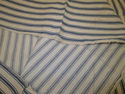 Vintage 1 Blue Striped Ticking Fabric Pillowcase &