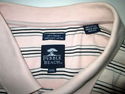 Mens XXL Golf Shirt Pink Navy Striped Pullover Peb