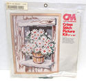 1977 Daisies Stamped Cross Stitch Embroidery 12 x1