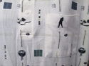 Vintage Mens Sz L Golf Shirt w/Novelty Print by Pa