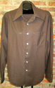 Vintage Mens Knit Shirt XL 17-171/2 Brown Pointed 