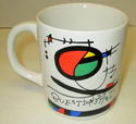 Rare Joan Miro Art Mug "Questions D'Art" 1989 Comm