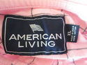 Mens XL Pink & Navy Blue Striped Shirt by American