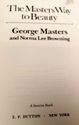 George Masters Way to Beauty 1977 1st Edition Sign