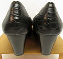 Womens Shoes Size 10 Black Pumps w/Chunky Heel - V