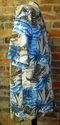 Mens Sz M Blue Hawaiian Shirt w/Surf Boards by Roy