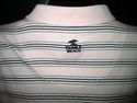 Mens XXL Golf Shirt Pink Navy Striped Pullover Peb