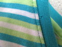 Cherokee Blue Green Striped V-Neck Top Sz XXL or 2