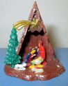 Vintage Christmas Plastic Nativity Hong Kong Crech