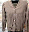 Womens Sz S Brown Cardigan Sweater Made in Italy S