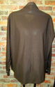 Vintage Mens Knit Shirt XL 17-171/2 Brown Pointed 