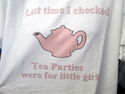 Mens Sz XL Anti Tea Party Democrat Political Satir