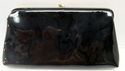 Vintage Black Patent Clutch Purse Handbag w/Hiding