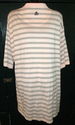 Mens XXL Golf Shirt Pink Navy Striped Pullover Peb