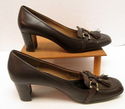 Womens Etienne Aigner Sz 8 Shoes Brown Leather/Liz