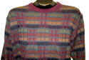 Mens Sweater Sz  L Oscar De La Renta Geometric Pla