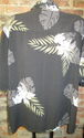 Men's Hawaiian Shirt 2XL Rayon Black Coconut Butto