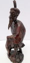 Antique Oriental Figure Carved Wood Deity Statue C