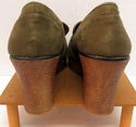 Womens Platform Heel Slip On 3.5" Wedge Shoes Size