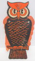 Vintage Halloween Owl Die Cut Honeycomb Paper Wing