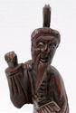 Antique Oriental Figure Carved Wood Deity Statue C