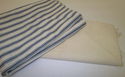 Vintage 1 Blue Striped Ticking Fabric Pillowcase &